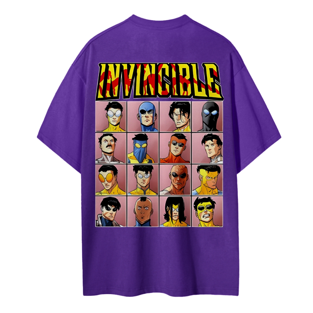 Invincible Cotton Unisex Crew Neck Anime T-Shirt