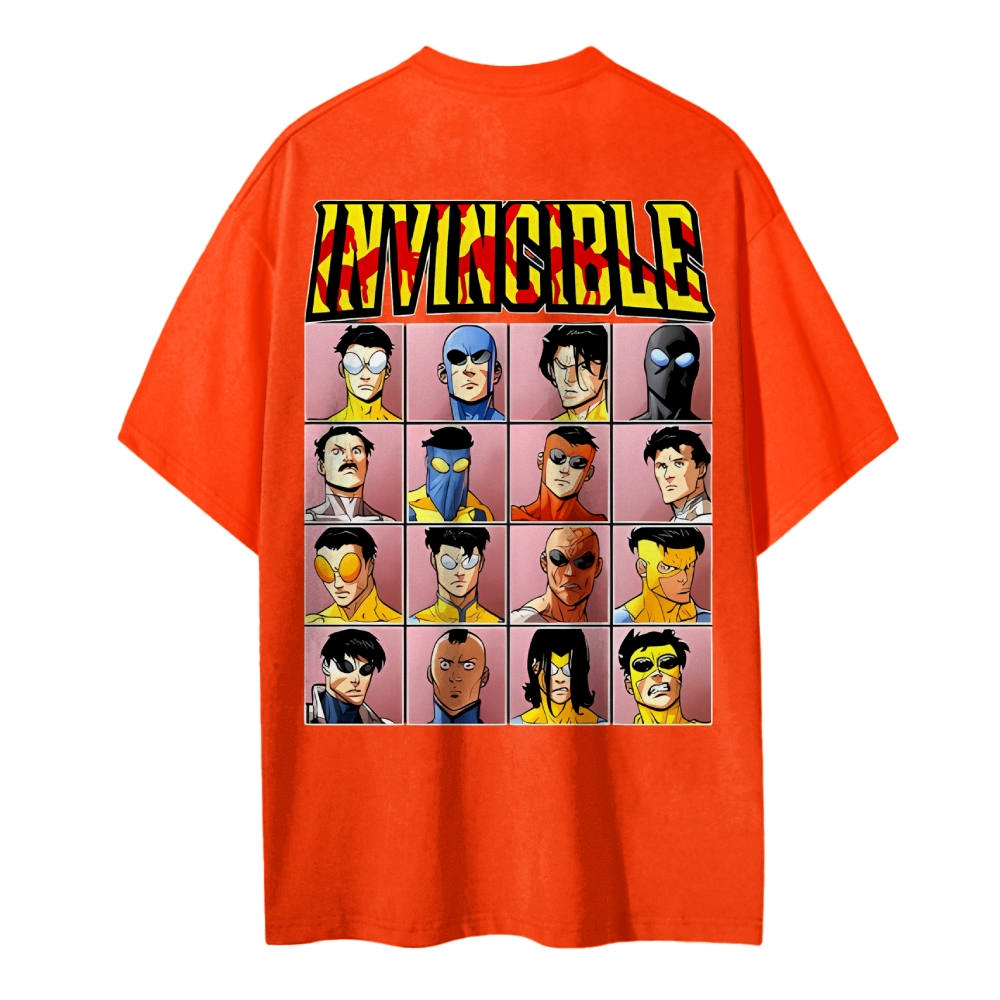 Invincible Cotton Unisex Crew Neck Anime T-Shirt