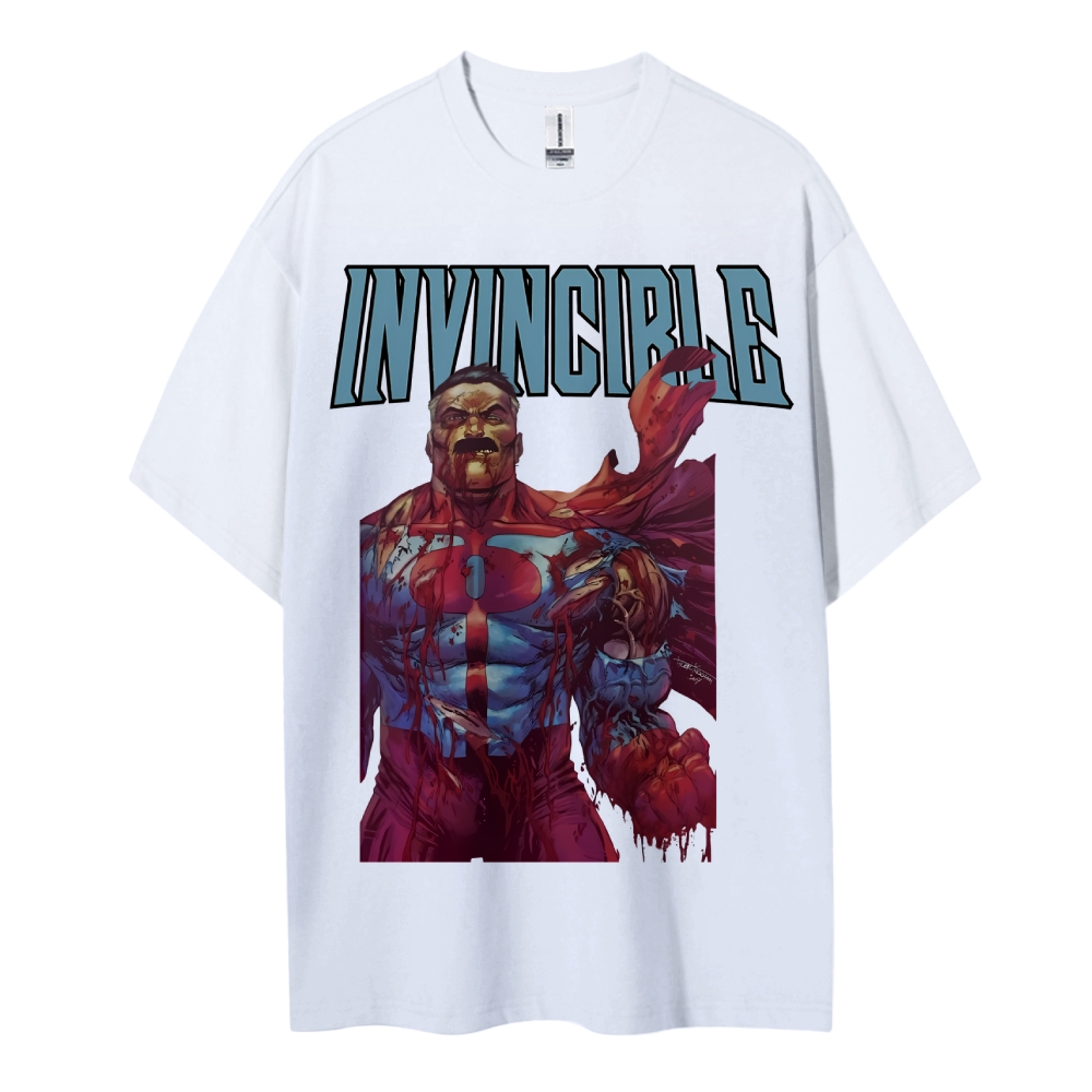 Invincible Cotton Unisex Crew Neck Anime T-Shirt