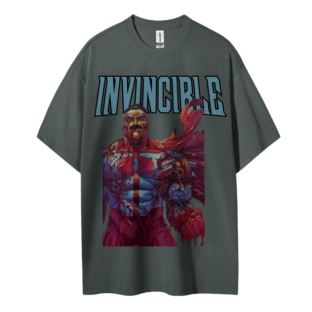 Invincible Cotton Unisex Crew Neck Anime T-Shirt