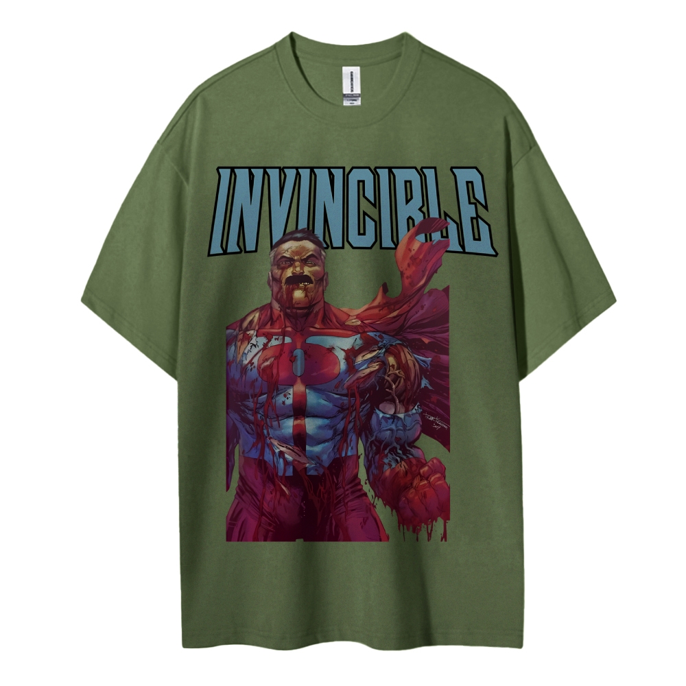 Invincible Cotton Unisex Crew Neck Anime T-Shirt