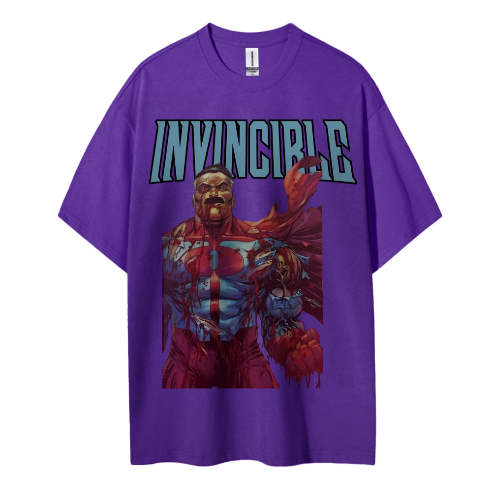 Invincible Cotton Unisex Crew Neck Anime T-Shirt