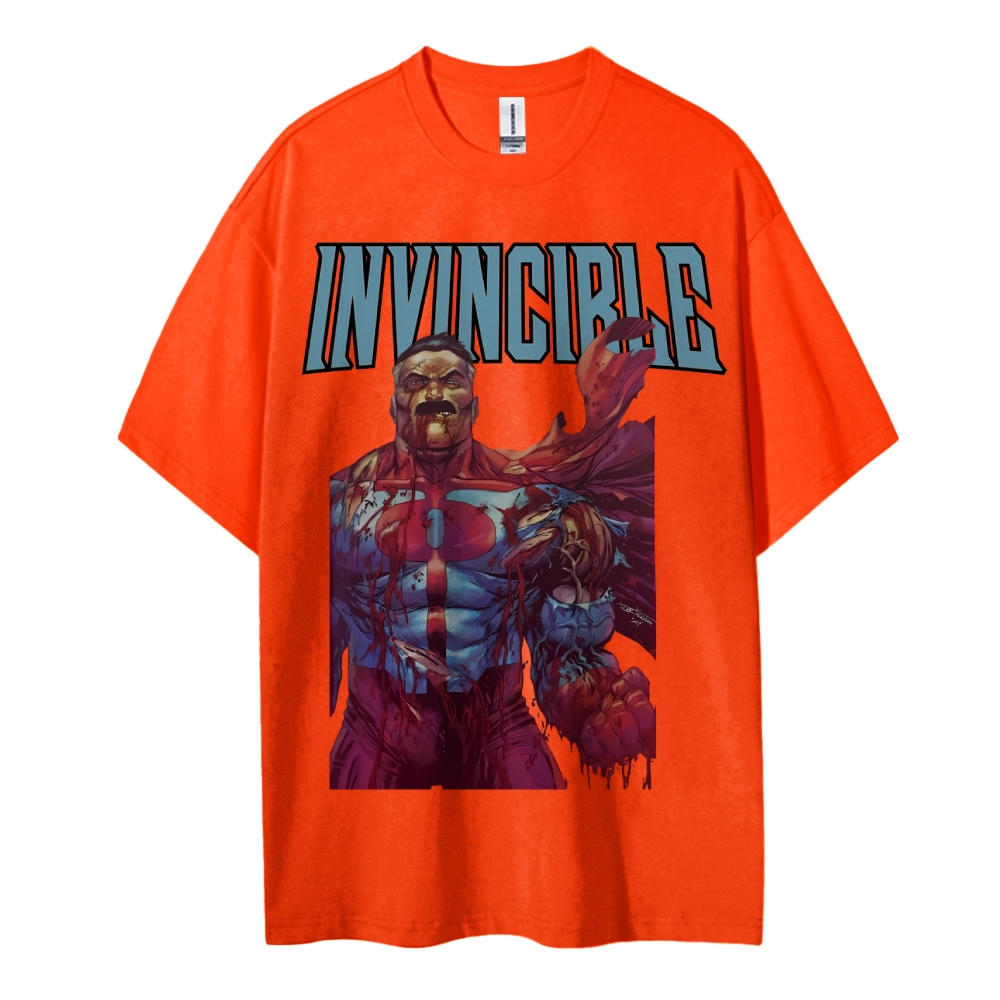 Invincible Cotton Unisex Crew Neck Anime T-Shirt