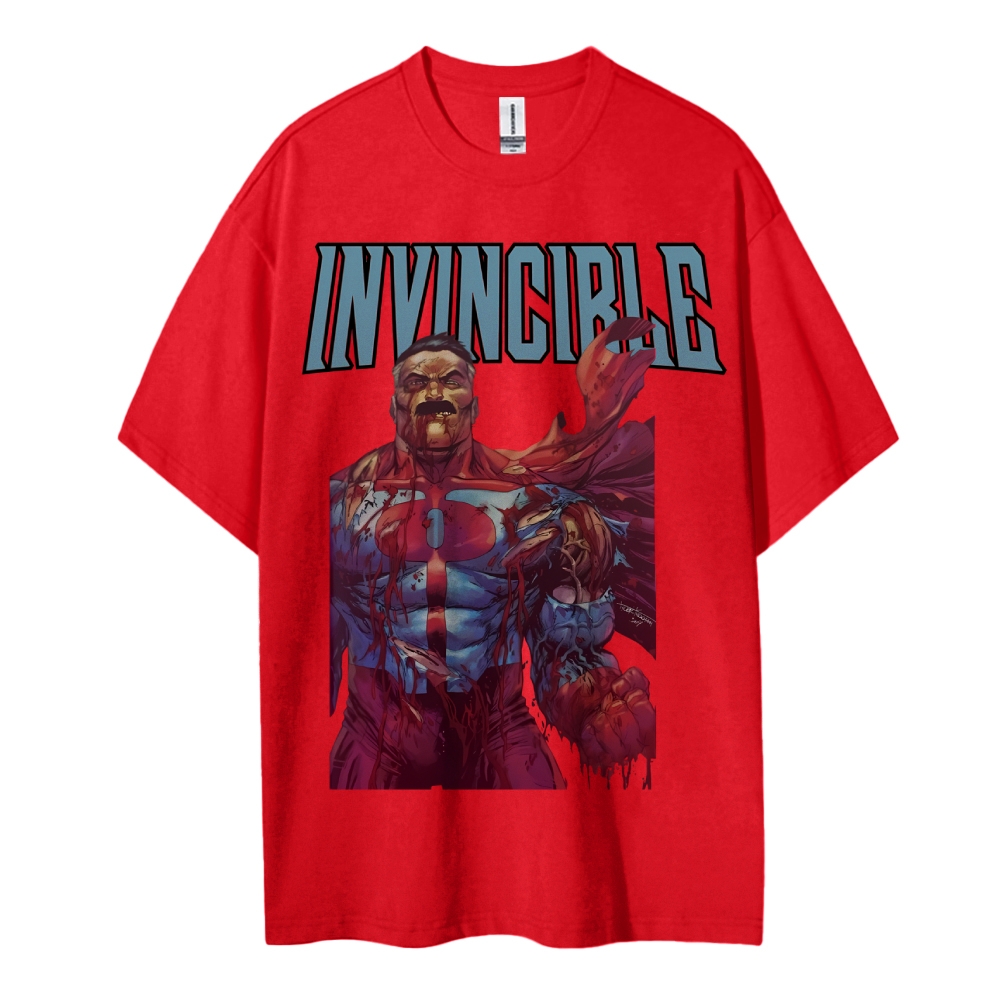 Invincible Cotton Unisex Crew Neck Anime T-Shirt