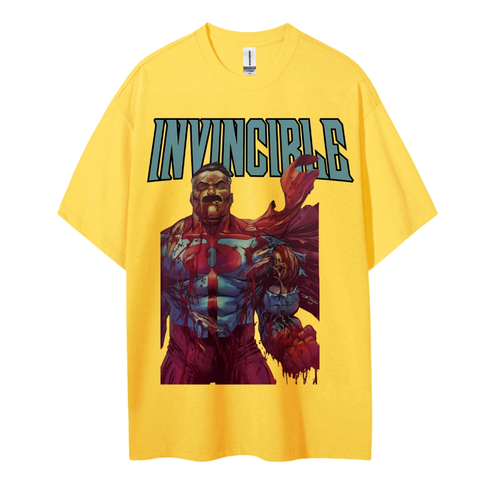 Invincible Cotton Unisex Crew Neck Anime T-Shirt