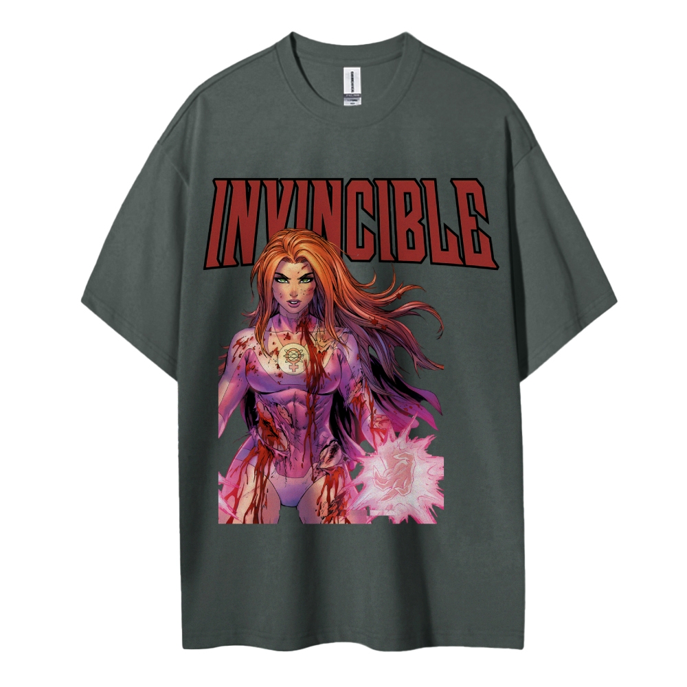 Invincible Cotton Unisex Crew Neck Anime T-Shirt