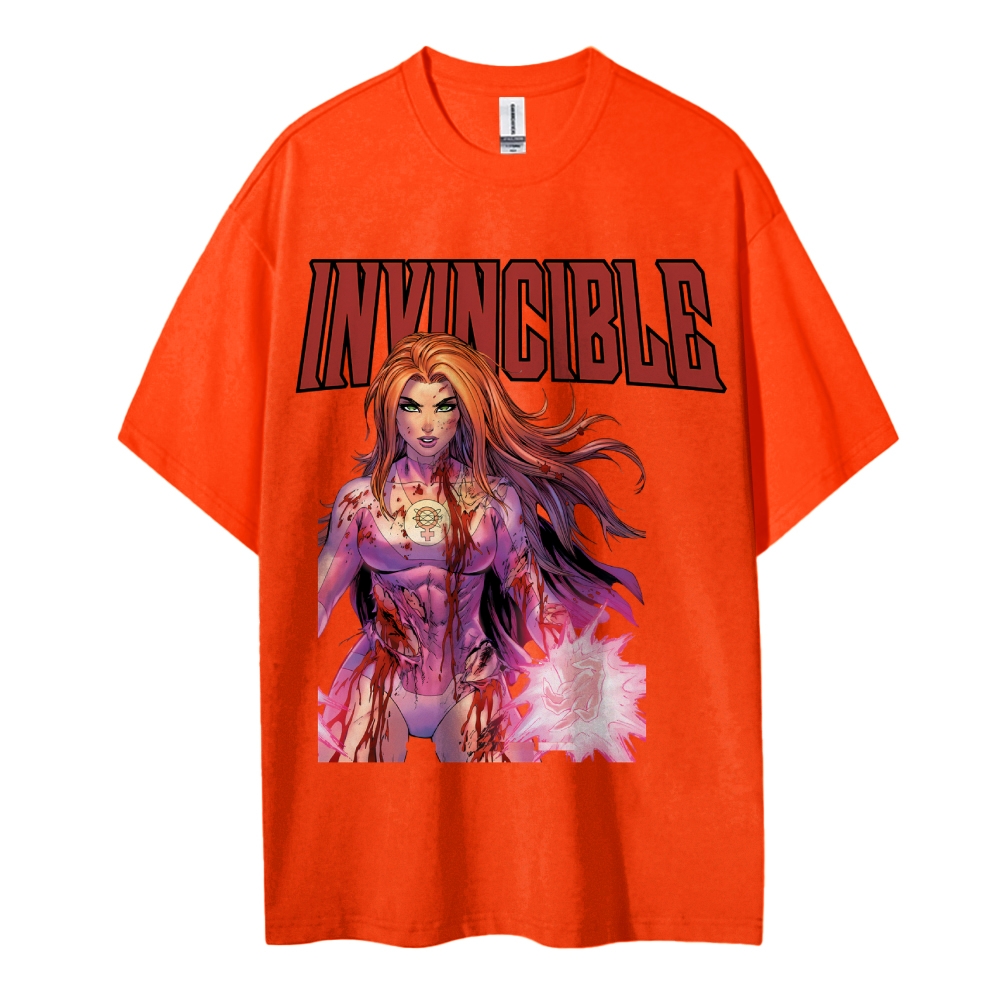Invincible Cotton Unisex Crew Neck Anime T-Shirt