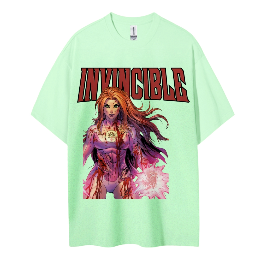 Invincible Cotton Unisex Crew Neck Anime T-Shirt