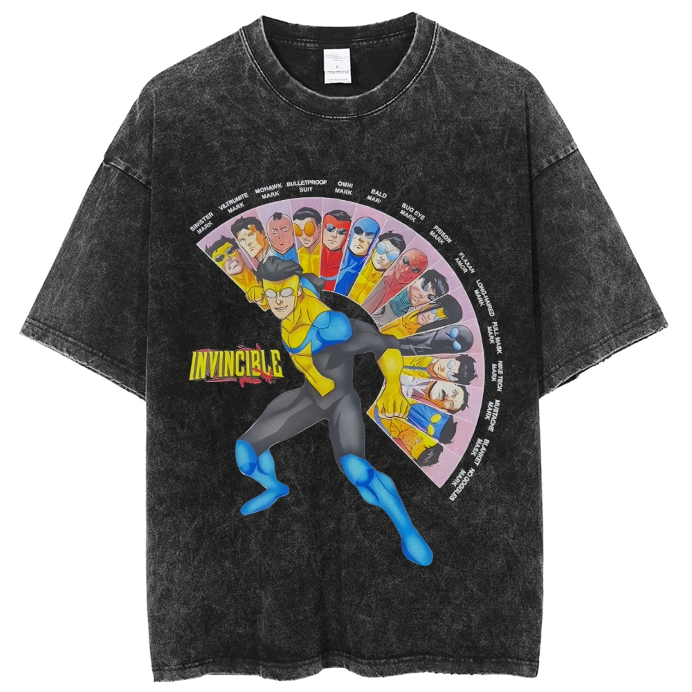 Unisex Vintage Washed T-Shirt Invincible