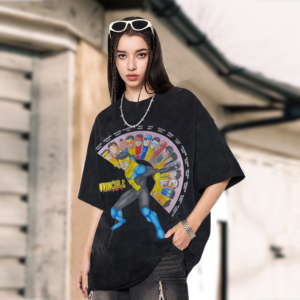 Unisex Vintage Washed T-Shirt Invincible