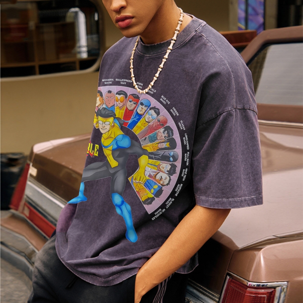 Unisex Vintage Washed T-Shirt Invincible