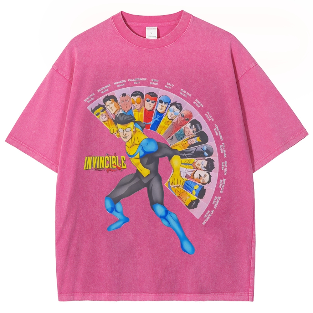Unisex Vintage Washed T-Shirt Invincible