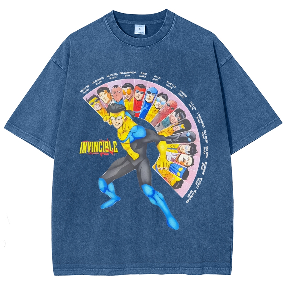 Unisex Vintage Washed T-Shirt Invincible