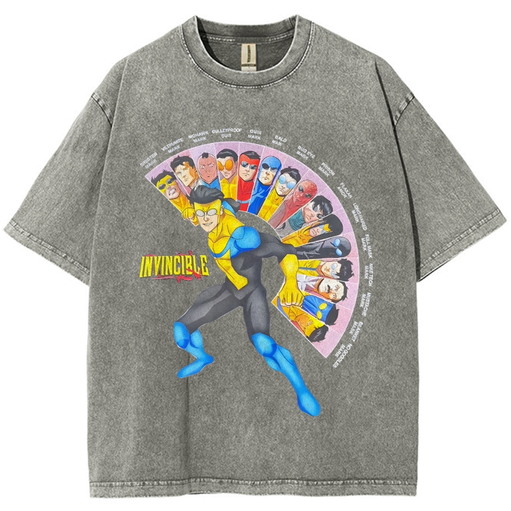 Unisex Vintage Washed T-Shirt Invincible