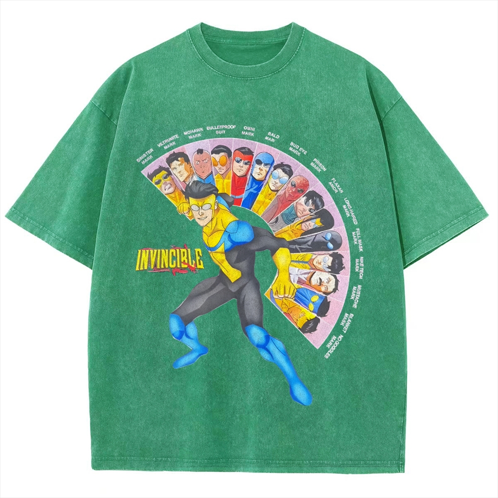 Unisex Vintage Washed T-Shirt Invincible