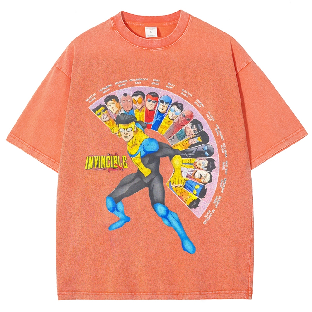 Unisex Vintage Washed T-Shirt Invincible