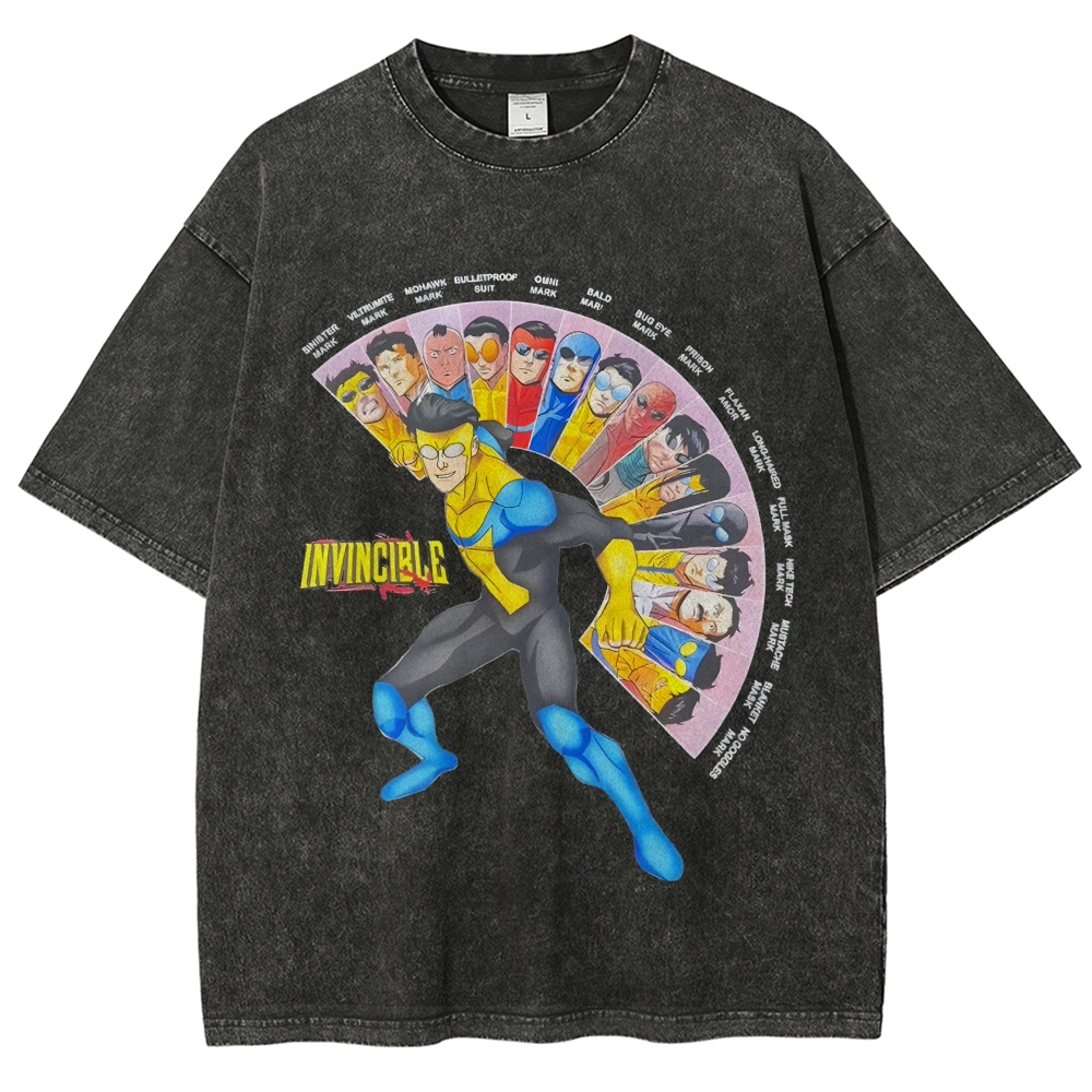 Unisex Vintage Washed T-Shirt Invincible