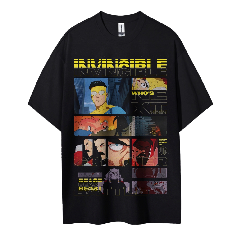 Invincible Cotton Unisex Crew Neck Anime T-Shirt