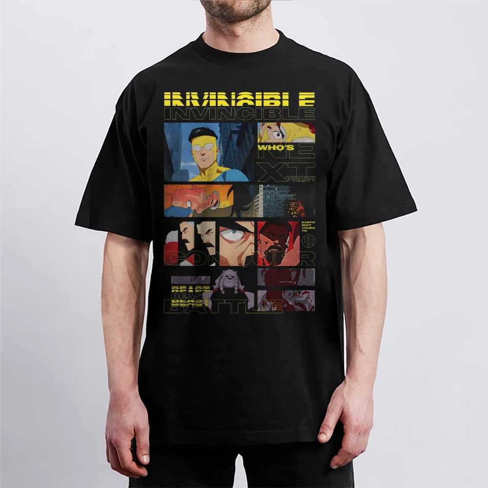 Invincible Cotton Unisex Crew Neck Anime T-Shirt