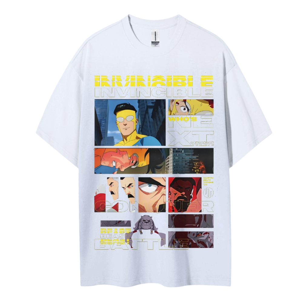 Invincible Cotton Unisex Crew Neck Anime T-Shirt