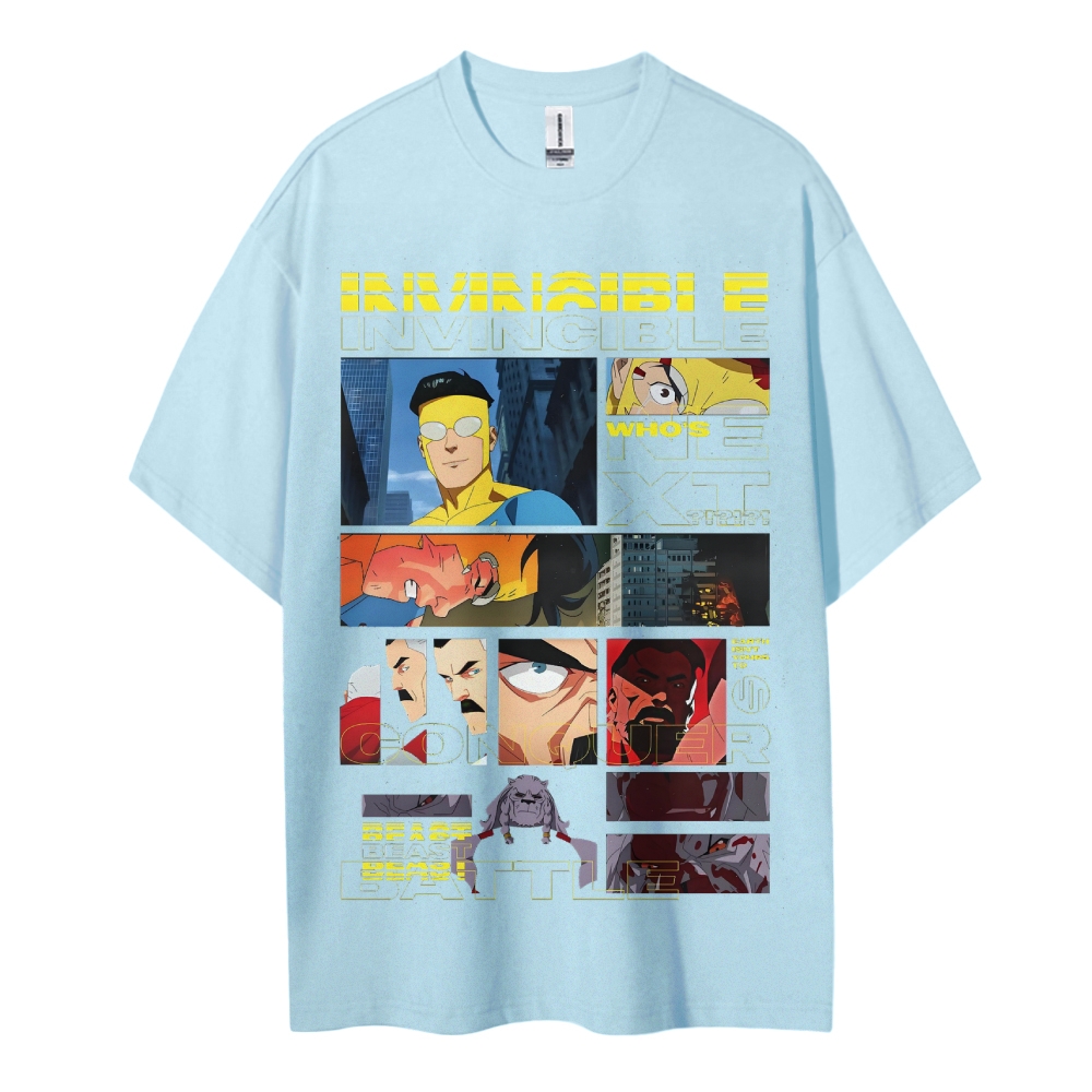 Invincible Cotton Unisex Crew Neck Anime T-Shirt