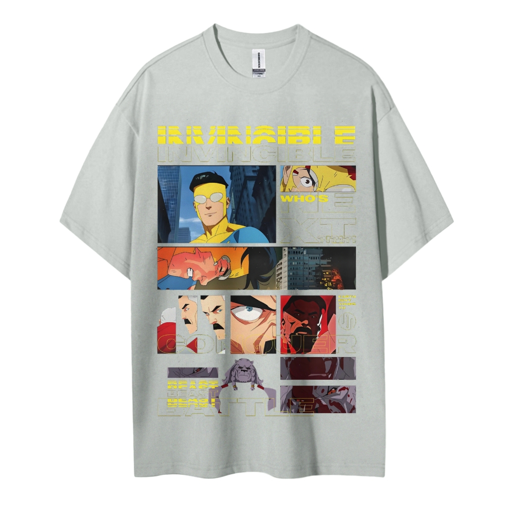 Invincible Cotton Unisex Crew Neck Anime T-Shirt