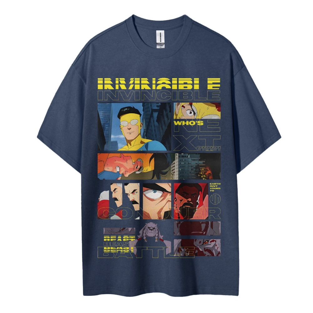 Invincible Cotton Unisex Crew Neck Anime T-Shirt