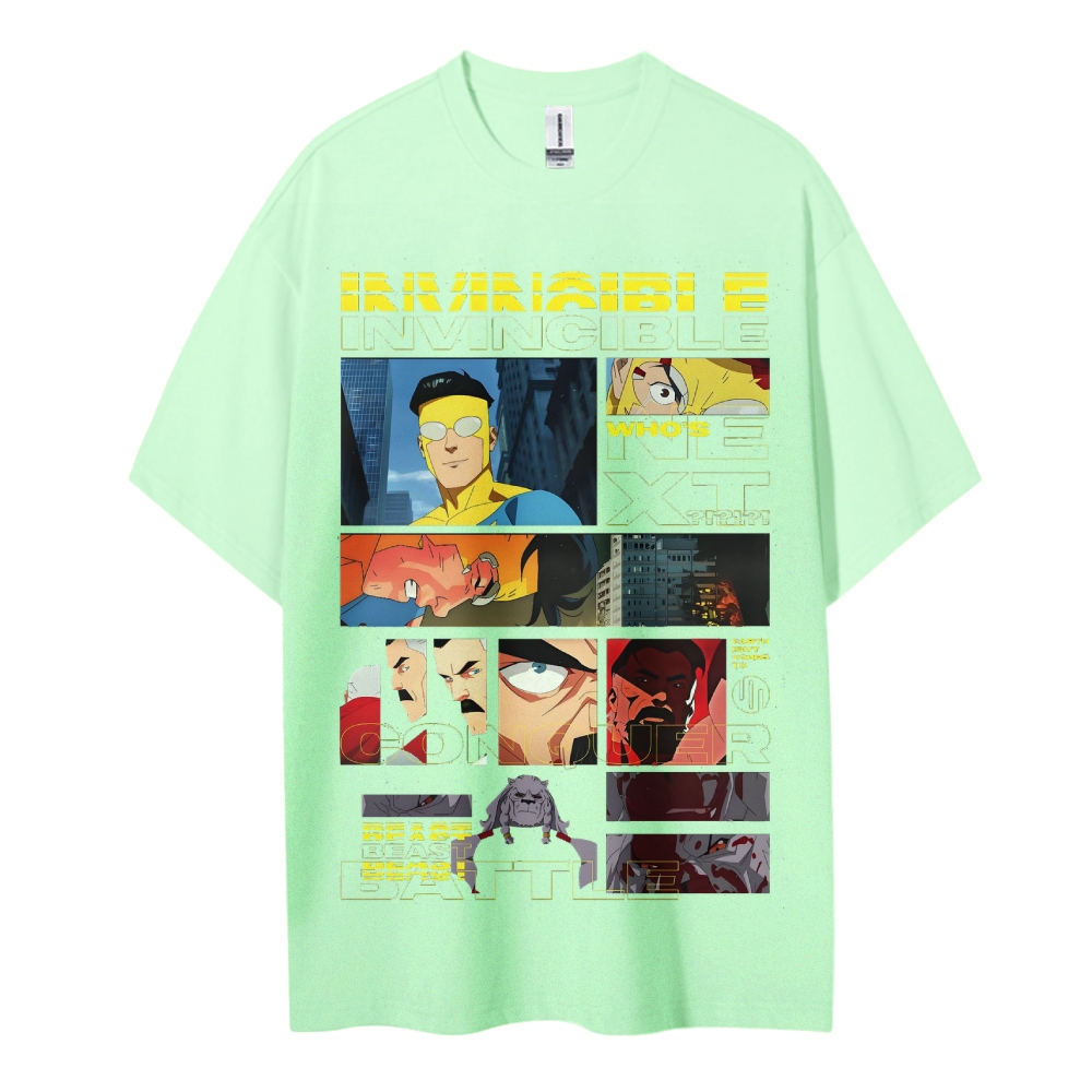 Invincible Cotton Unisex Crew Neck Anime T-Shirt
