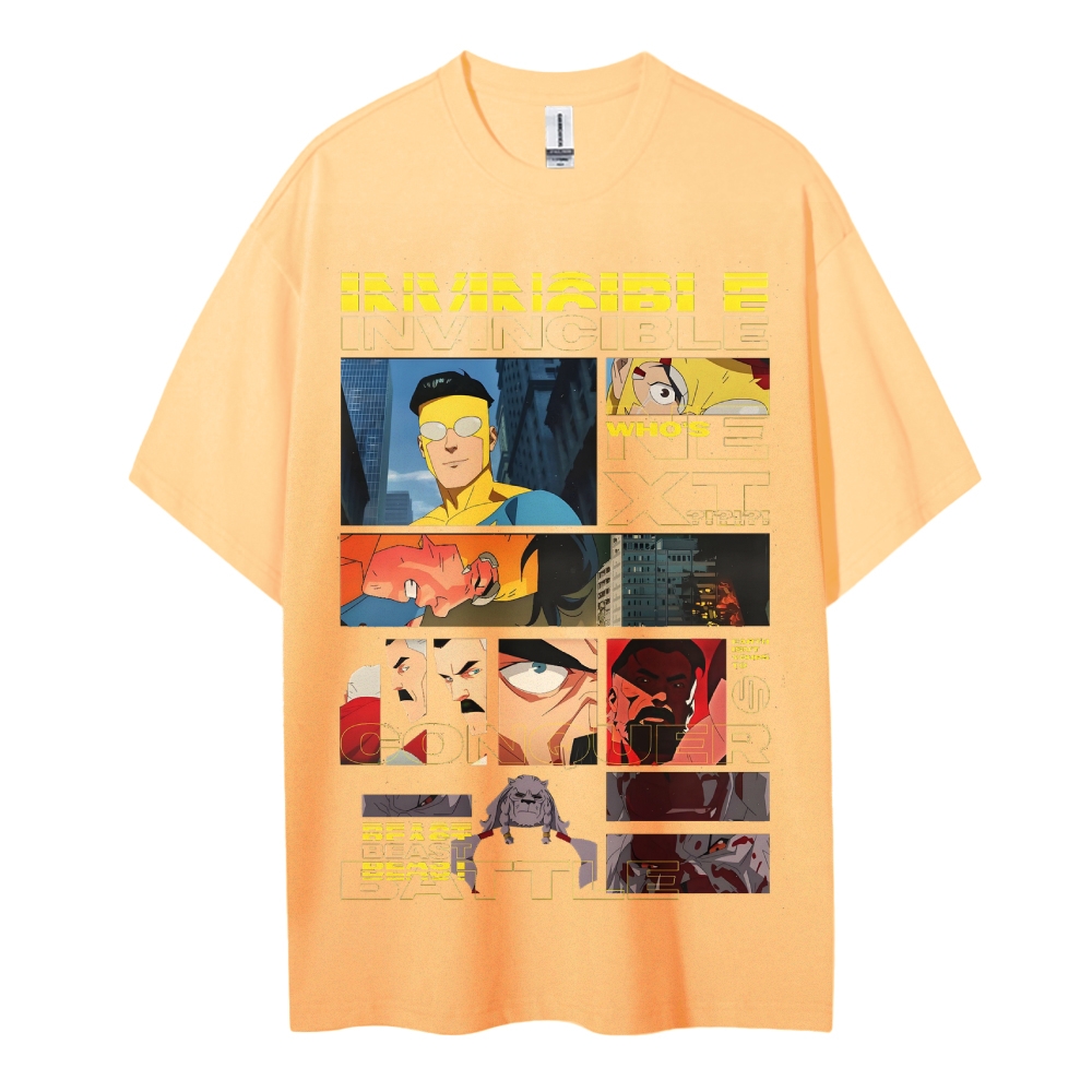 Invincible Cotton Unisex Crew Neck Anime T-Shirt