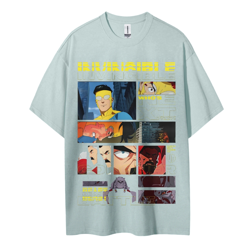 Invincible Cotton Unisex Crew Neck Anime T-Shirt