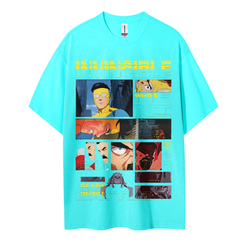 Invincible Cotton Unisex Crew Neck Anime T-Shirt