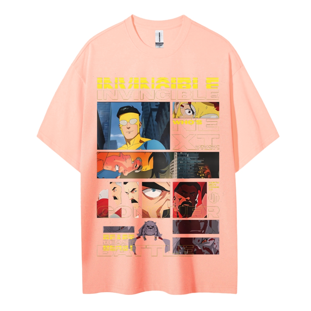 Invincible Cotton Unisex Crew Neck Anime T-Shirt