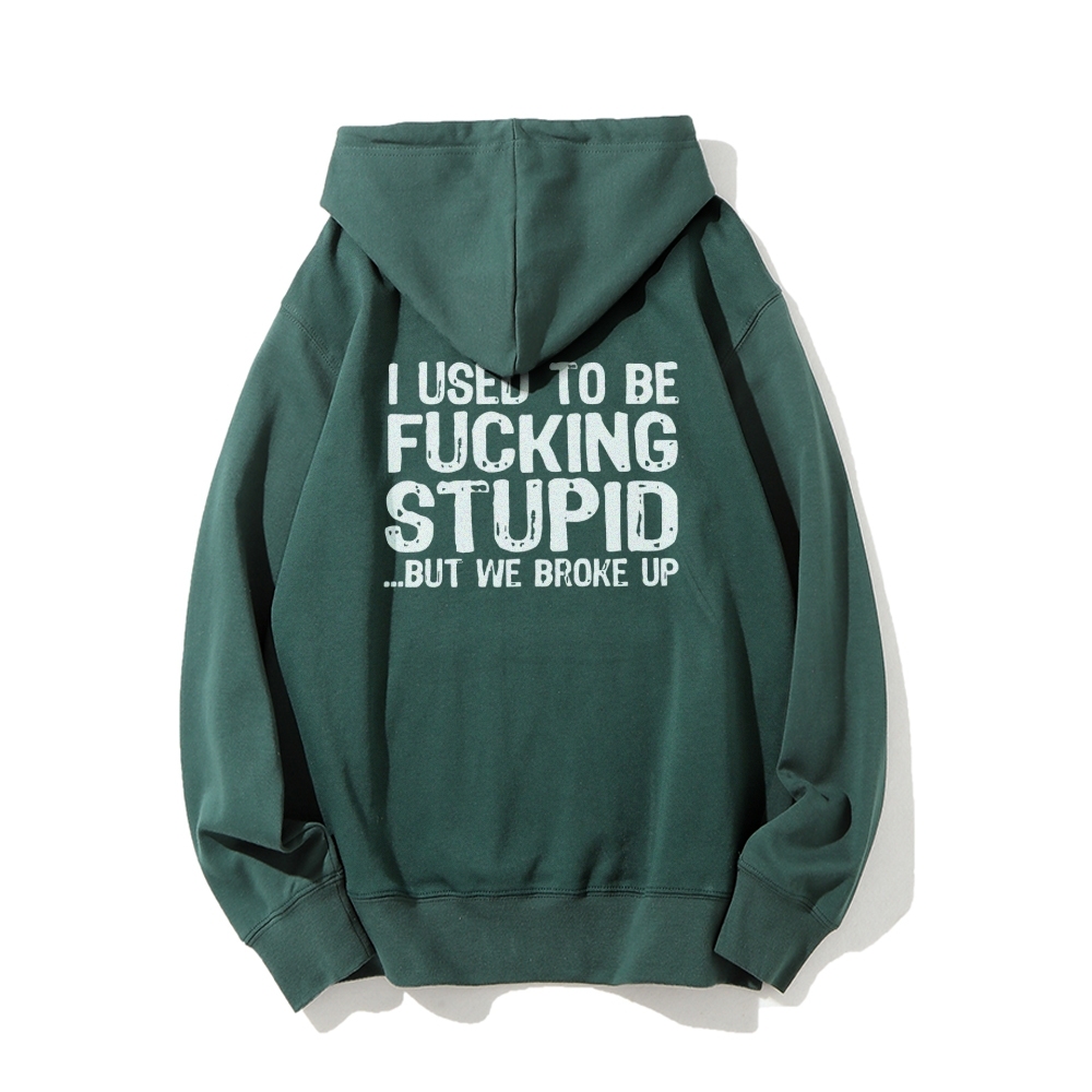 I Used To Be F*ucking Stupid But We Broke Up Hoodies sweatshirt