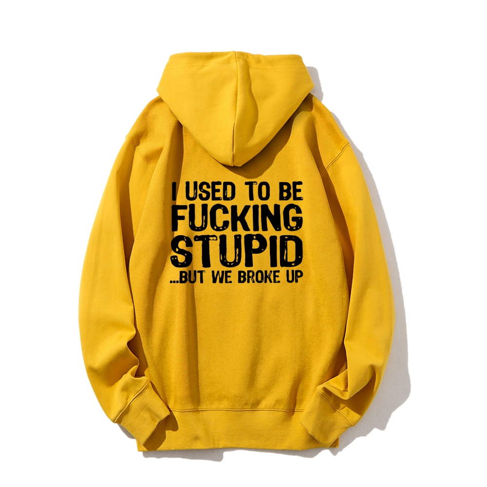 I Used To Be F*ucking Stupid But We Broke Up Hoodies sweatshirt