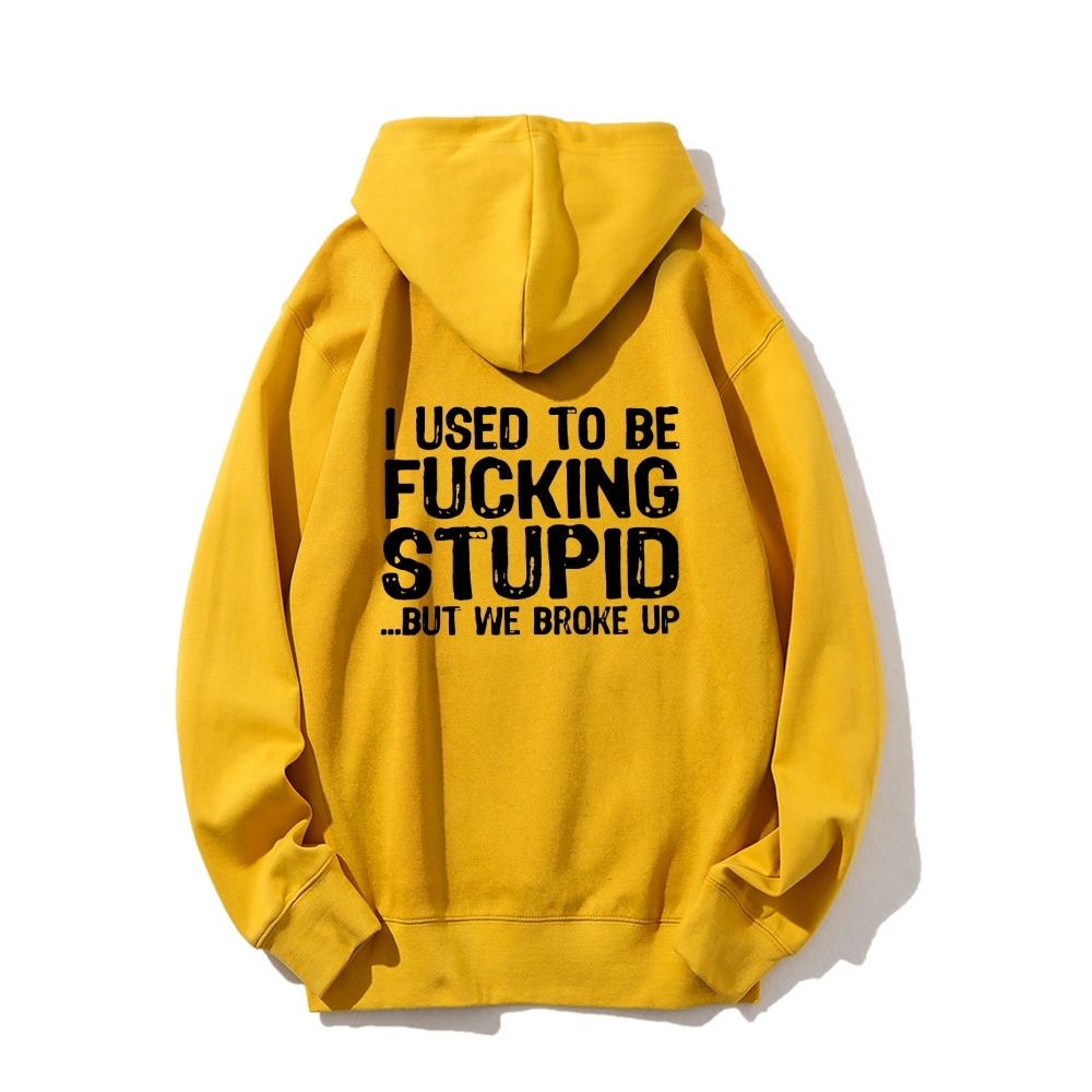 I Used To Be F*ucking Stupid But We Broke Up Hoodies sweatshirt