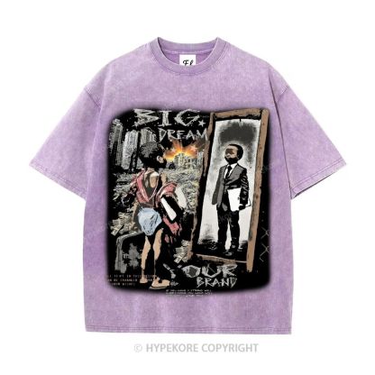 Unisex  BIG DREAM Washed T-Shirt