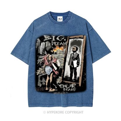 Unisex  BIG DREAM Washed T-Shirt
