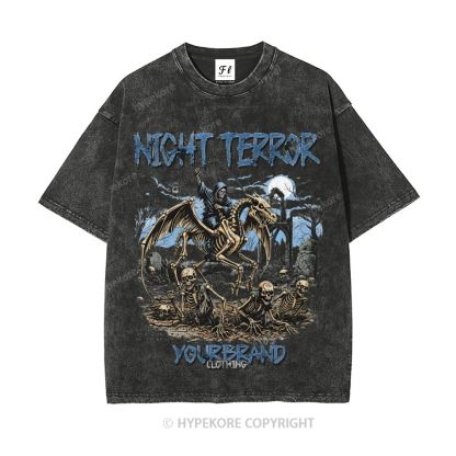 Unisex  NIGHT TERROR Washed T-Shirt