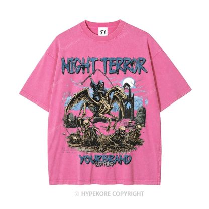 Unisex  NIGHT TERROR Washed T-Shirt