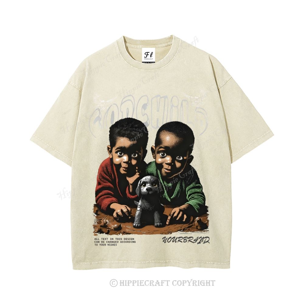 Unisex  GODCHILD Washed T-Shirt