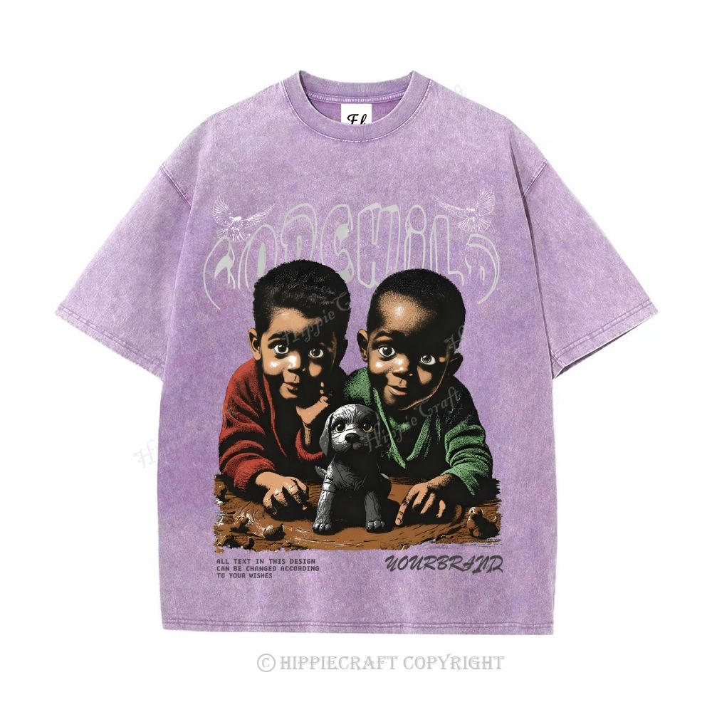 Unisex  GODCHILD Washed T-Shirt