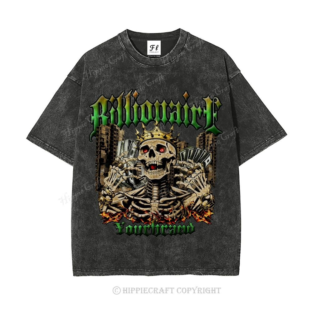Unisex  BILLIONAIRE Washed T-Shirt