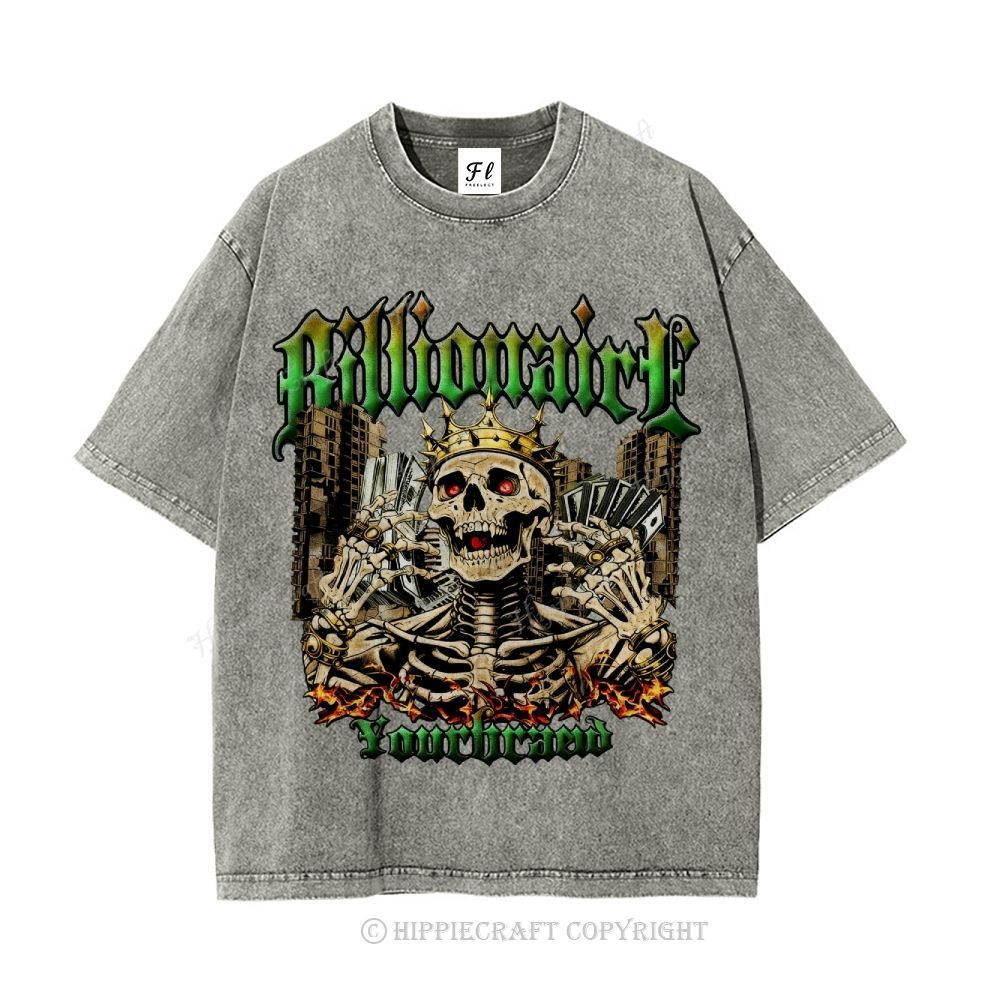 Unisex  BILLIONAIRE Washed T-Shirt