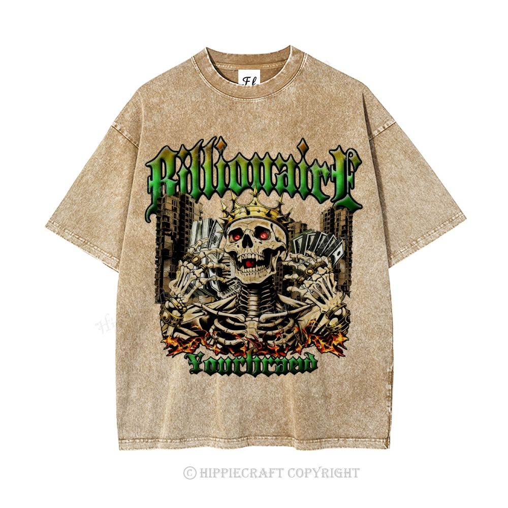 Unisex  BILLIONAIRE Washed T-Shirt