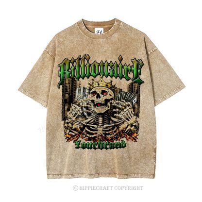 Unisex  BILLIONAIRE Washed T-Shirt
