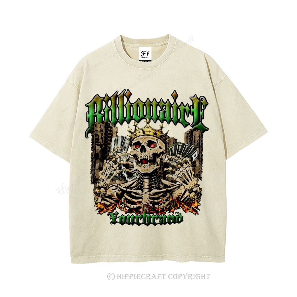 Unisex  BILLIONAIRE Washed T-Shirt