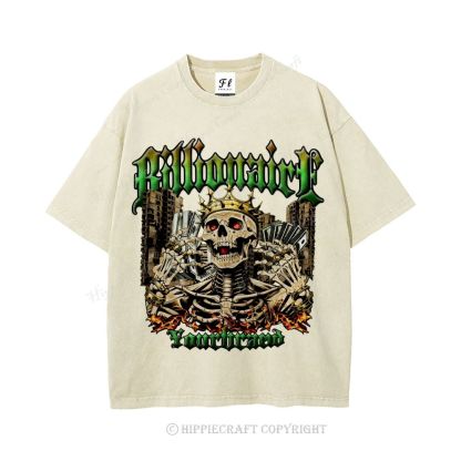 Unisex  BILLIONAIRE Washed T-Shirt