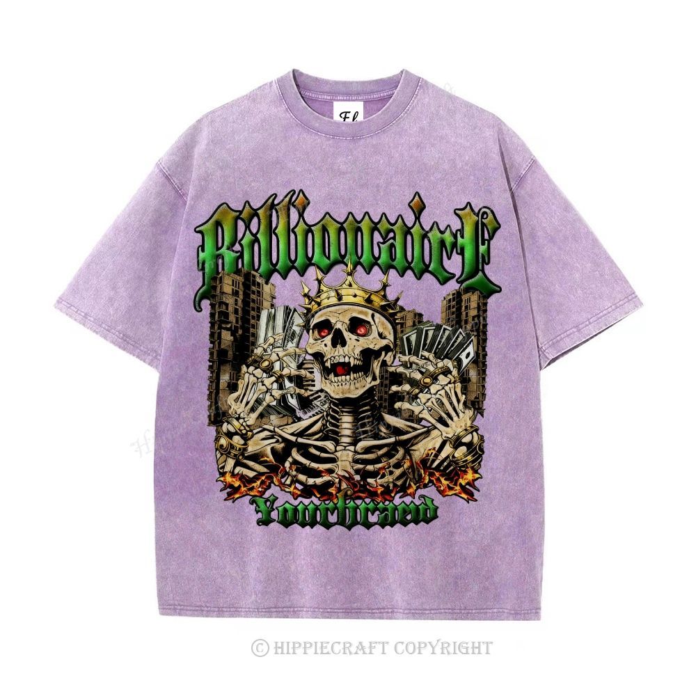 Unisex  BILLIONAIRE Washed T-Shirt