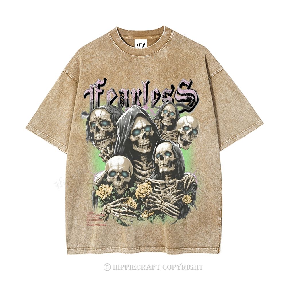 Unisex FEARLESS Washed T-Shirt