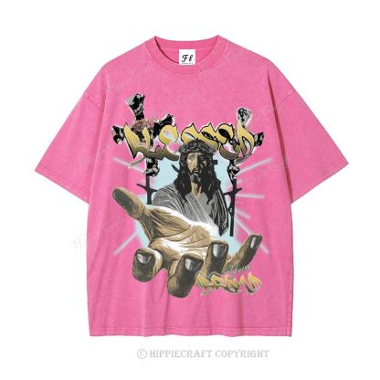 Unisex  BLESSED Washed T-Shirt